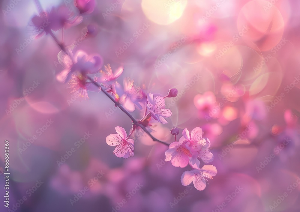 Spring Blossom Branch with Focused Soft Depth of Field Spring Blossom Branch with Focused Soft Depth of Field