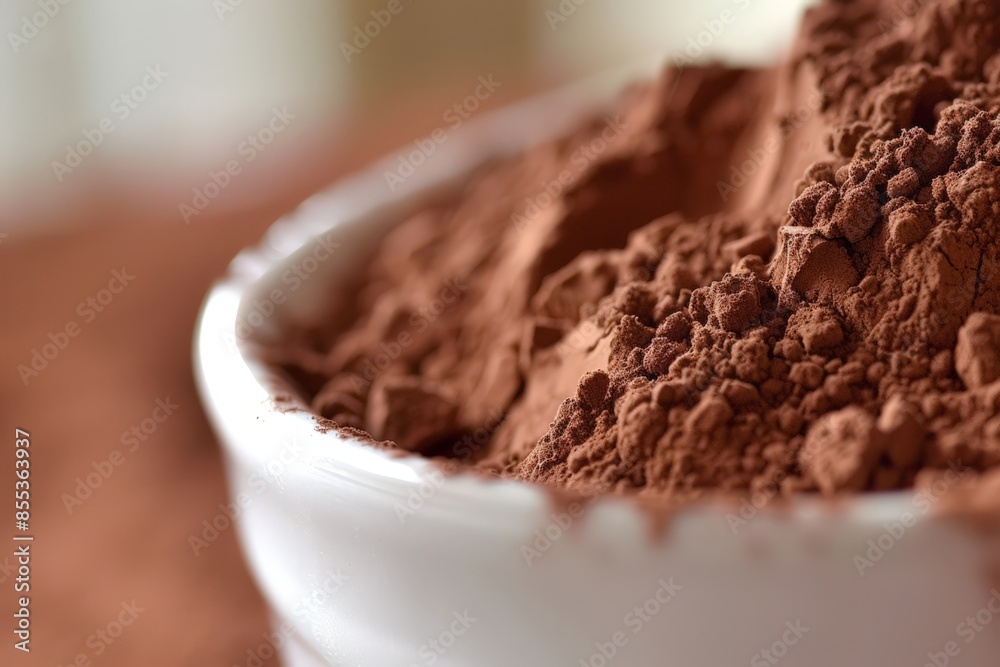 Pure Cocoa Powder in Bowl Pure Cocoa Powder in Bowl