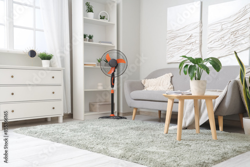 Interior of light living ro...