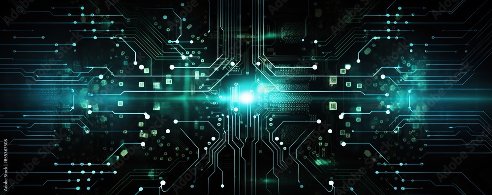 Abstract Futuristic Digital Circuit Board Abstract Futuristic Digital Circuit Board
