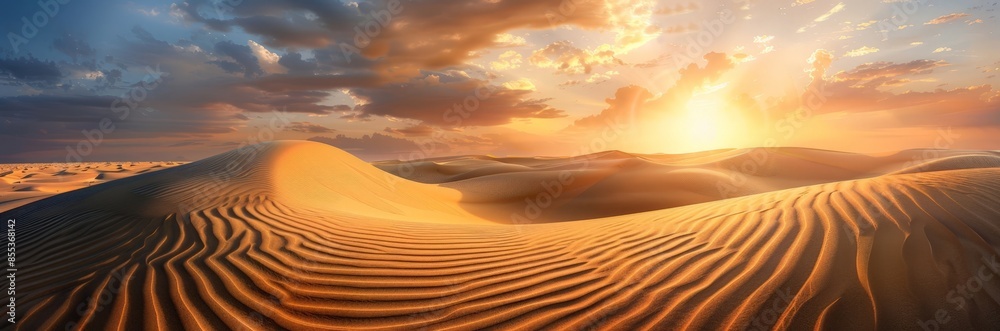 Inspiring Desert Sunset Inspiring Desert Sunset