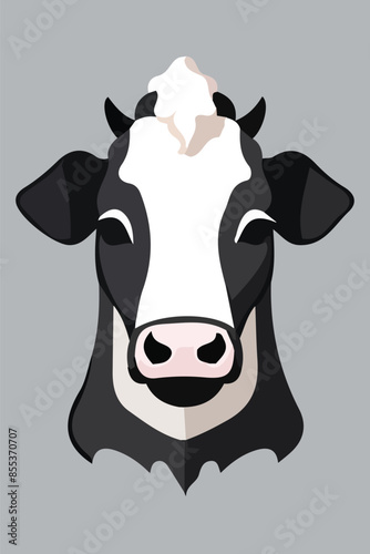 engrave ink draw cow illustration vettoriale editabile 