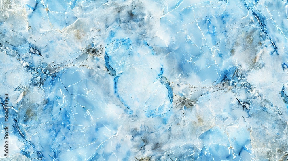Obraz premium High Resolution Seamless Light Blue Marble Texture for Interior or Exterior Design, Ideal for Counter Tops