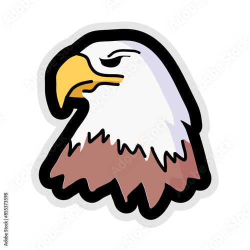 Eagle Line Style Icon  vector design and illustration template photo