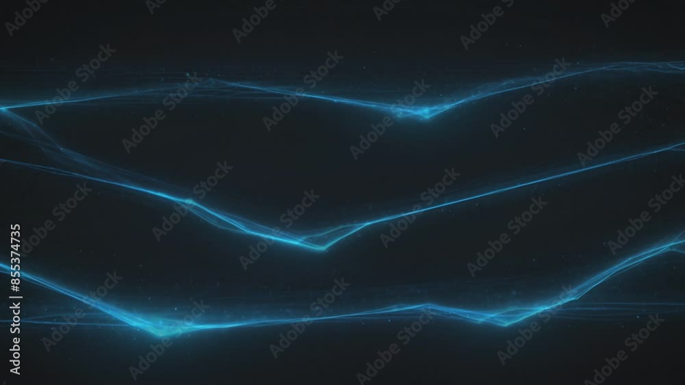 Ethereal Blue Light Streams: Abstract Motion Background