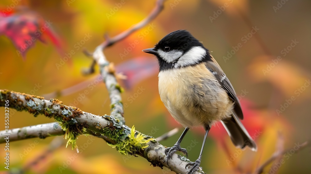 Blackcapped Chickadee Delta BC Canada : Generative AI Blackcapped Chickadee Delta BC Canada : Generative AI