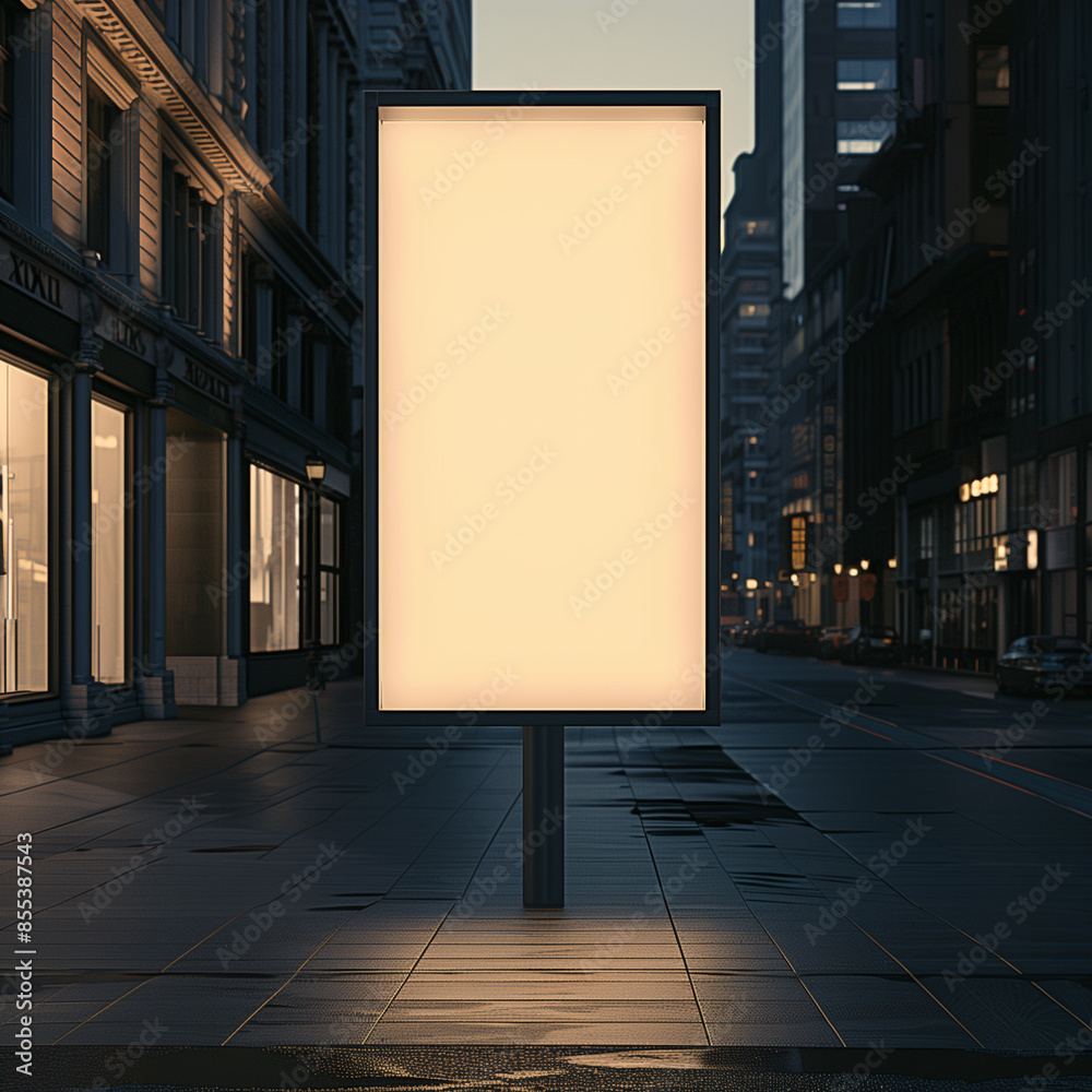 Large horizontal blank advertising poster billboard banner mockup Large horizontal blank advertising poster billboard banner mockup