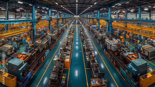 A panoramic image of an industrial factory