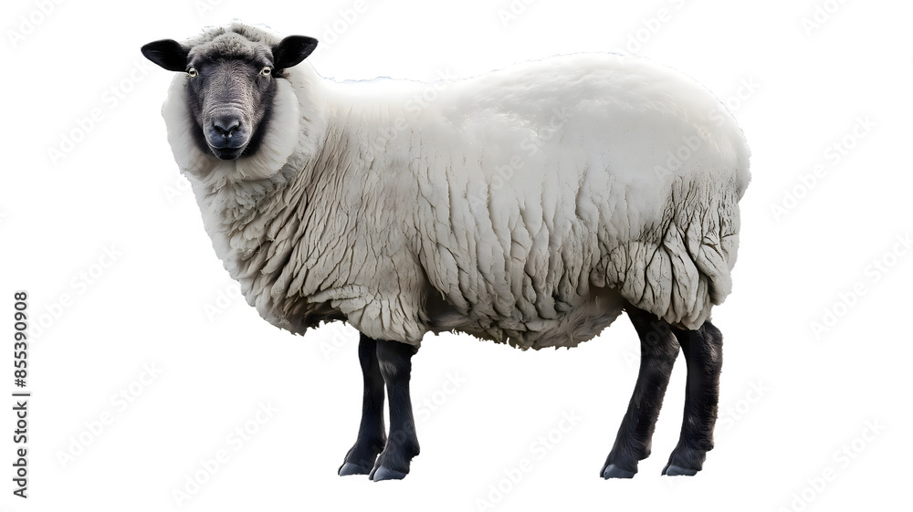 sheep isolated on white sheep isolated on white