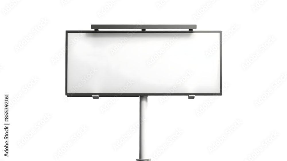 Obraz premium blank billboard on white background