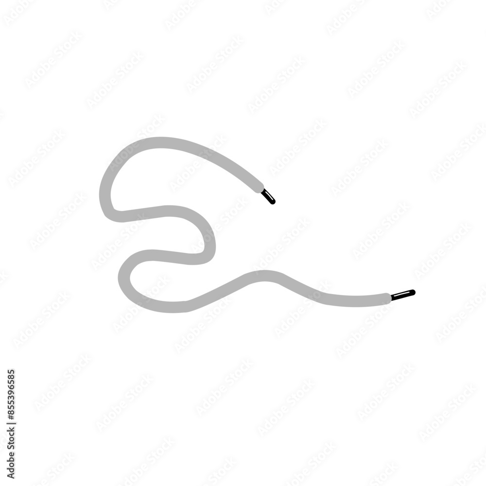 grey shoelace