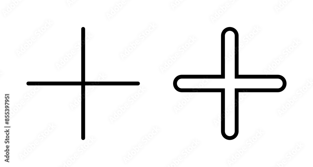 Plus Icon vector isolated on white background. Add plus icon. Addition sign. Medical Plus icon Plus Icon vector isolated on white background. Add plus icon. Addition sign. Medical Plus icon