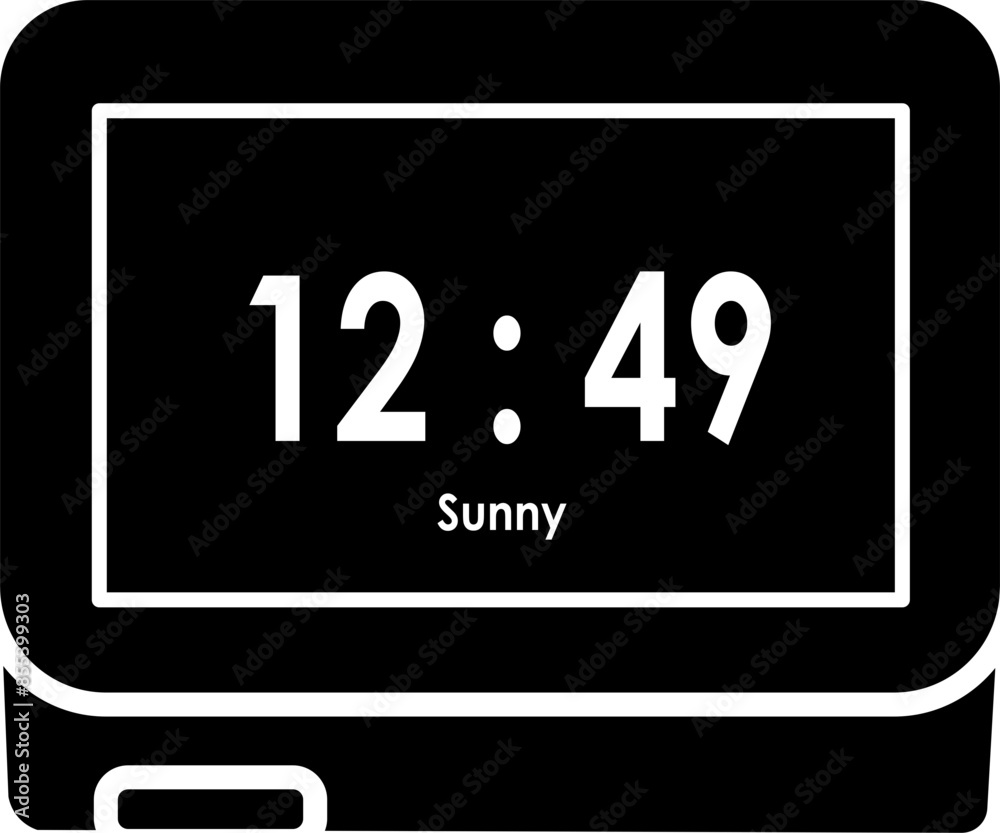 Smart clock illustration vector
