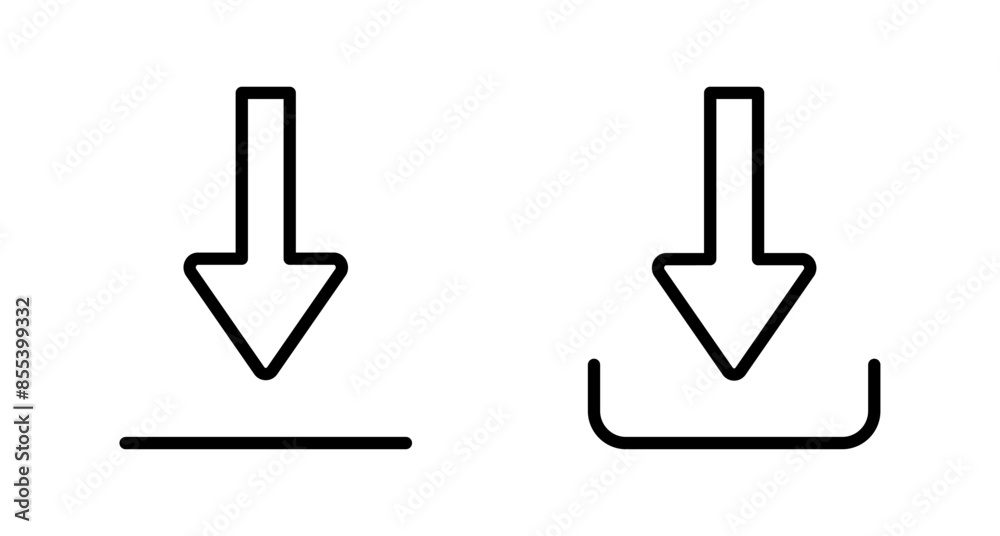 Download icon vector isolated on white background. Downloading vector icon Download icon vector isolated on white background. Downloading vector icon