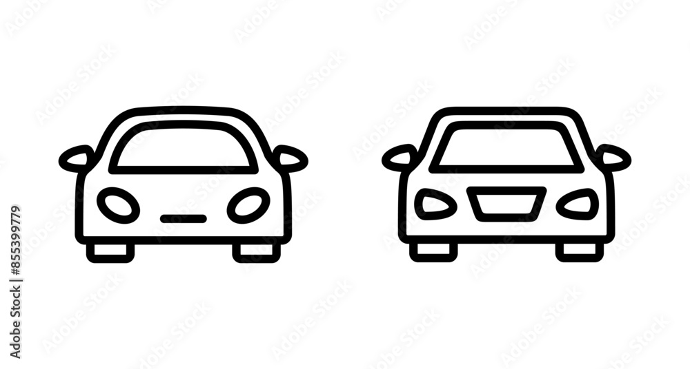 Car icon vector isolated on white background. Car icon vector. Car icon vector isolated on white background. Car icon vector.