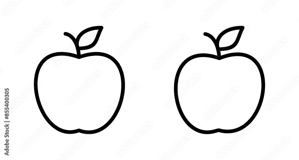 Apple icon vector isolated on white background. Apple vector icon. Apple icon vector isolated on white background. Apple vector icon.