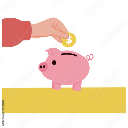 Best education for kids saving money vector illustration
