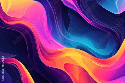 a colorful abstract background with a wave of liquid, an abstract vector background with fluid shapes