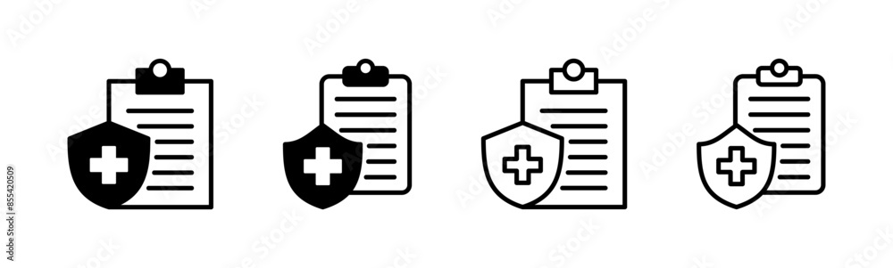 Medical insurance icon set. health insurance icon Medical insurance icon set. health insurance icon