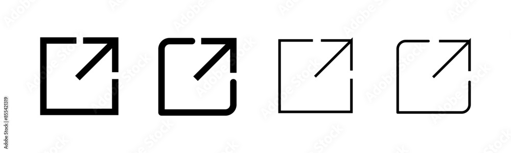External link icon set. link icon vector. hyperlink symbol External link icon set. link icon vector. hyperlink symbol