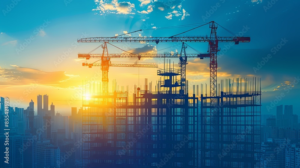 Set of construction engineers and engineering illustrations Flat vector illustrations of construction, management, control, construction management and control, communication Set of construction engineers and engineering illustrations Flat vector illustrations of construction, management, control, construction management and control, communication