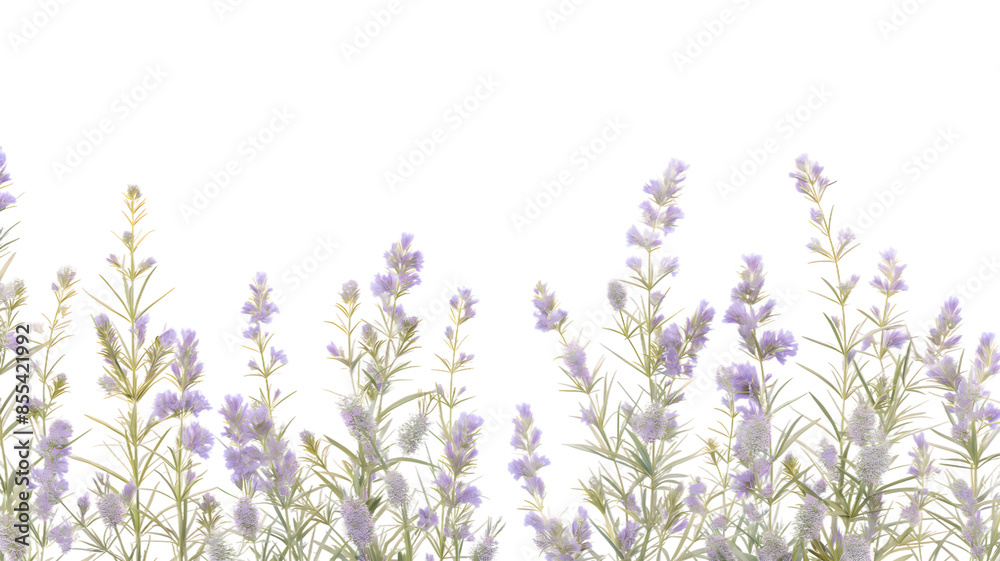 Fototapeta premium lavender flowers isolated on white background