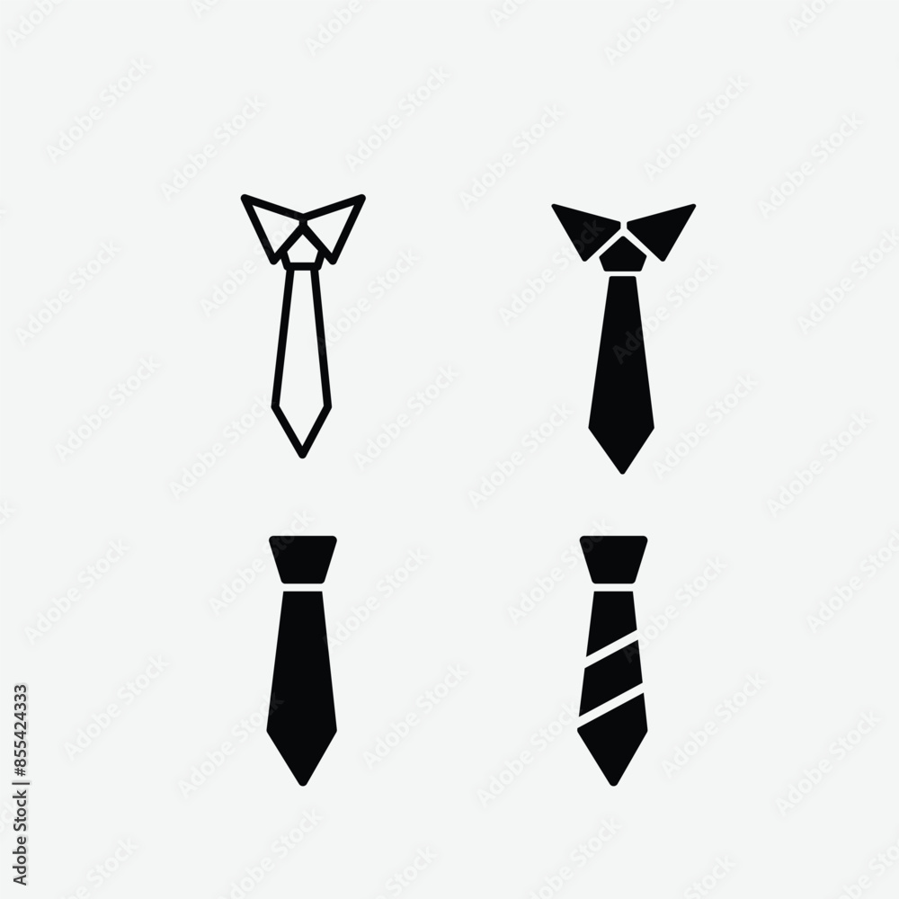 Tie icon vector logo design template Tie icon vector logo design template
