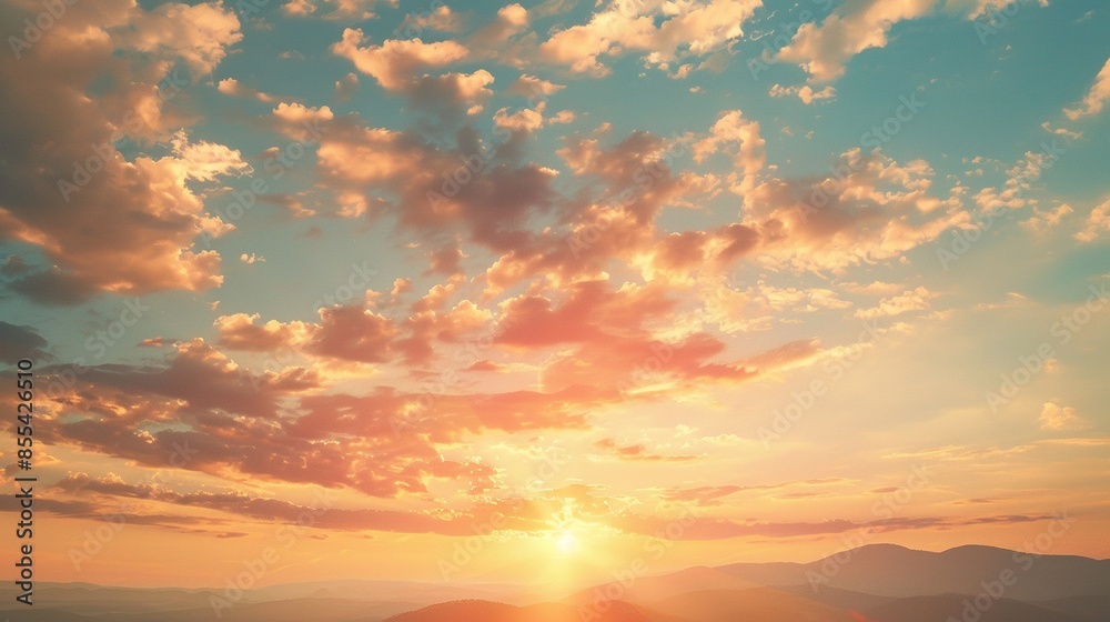 Sunset Sky with Clouds - Summer Orange Evening View Sun Dusk Cloud Cloudscape Panoramic Background Light Natural Horizon Dawn Landscape Cloudy Season Sunlight Morning Heaven Beauty
Sunset Sky with Clouds - Summer Orange Evening View Sun Dusk Cloud Cloudscape Panoramic Background Light Natural Horizon Dawn Landscape Cloudy Season Sunlight Morning Heaven Beauty