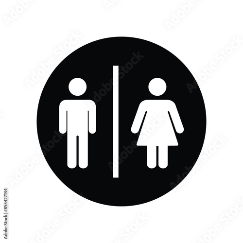 Toilet vector icon logo design template