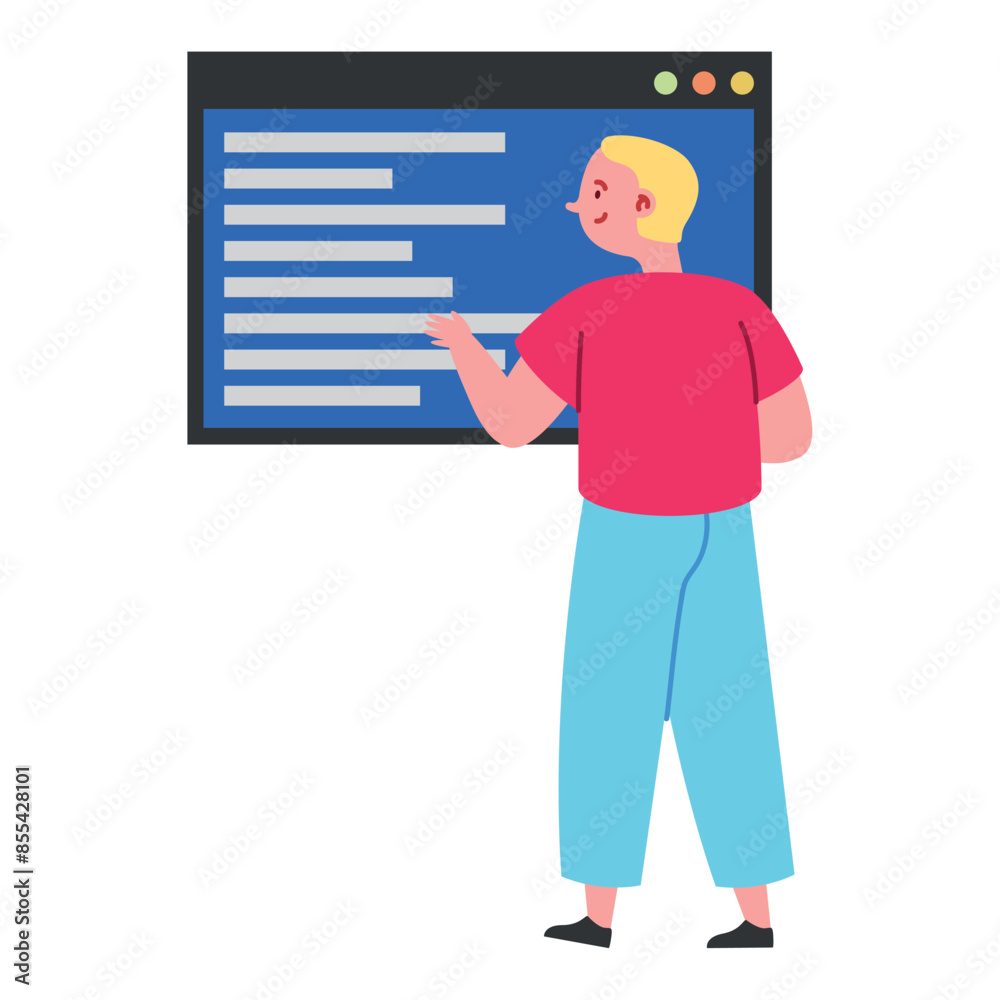 programmer man coding and correct errors in project programmer man coding and correct errors in project