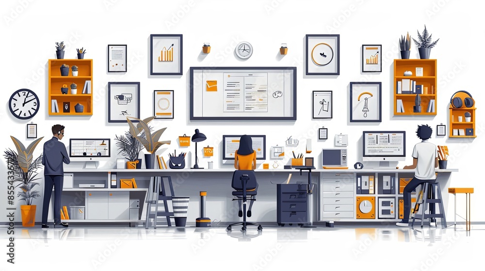 Productivity boosting concept illustration, collection of male and female business people scenes in the productivity boosting scene. mega set flat vector modern illustration Productivity boosting concept illustration, collection of male and female business people scenes in the productivity boosting scene. mega set flat vector modern illustration