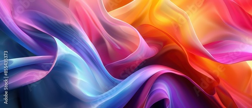 Colorful 3D Abstract Desktop Wallpaper Ultrawide Screen 21:9 