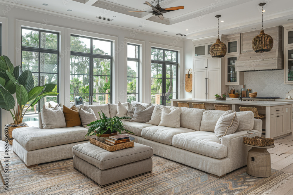 Gray Living Room with Rustic Decor Gray Living Room with Rustic Decor