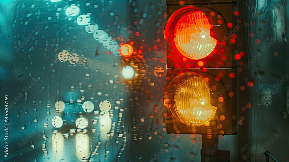 Abstract blur of traffic lights at night Abstract blur of traffic lights at night