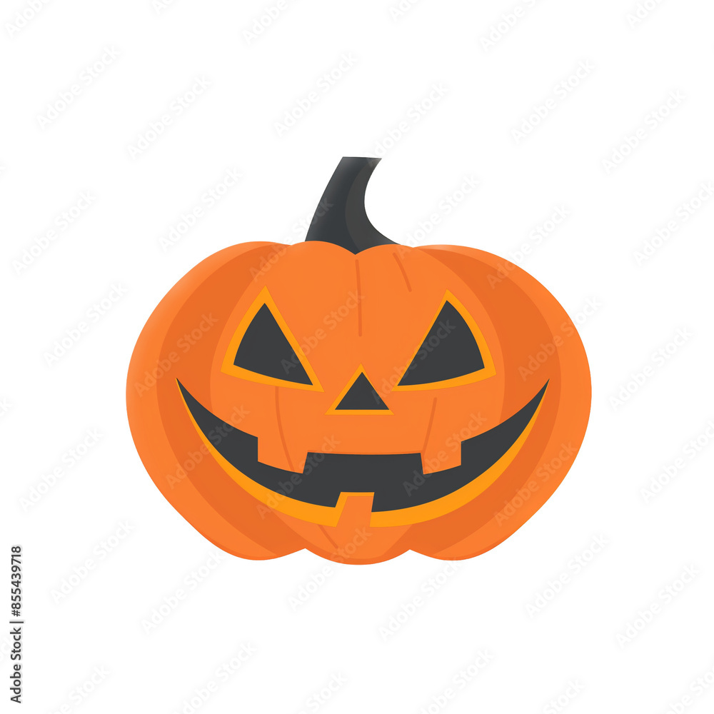 Fototapeta premium Halloween Illustration On White Background, 2024, Cartoon Graphic Ressource