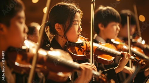 young girl with violin