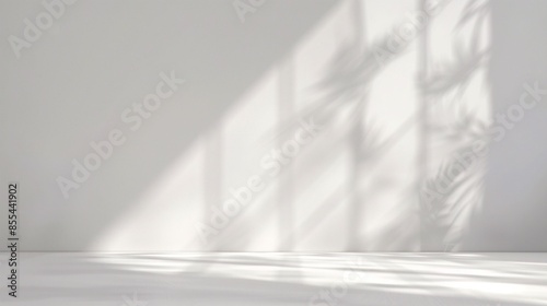 Gray background for product presentation with beautiful lights and shadows