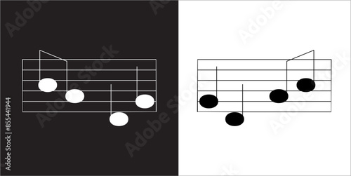 IIlustration Vector graphics of Music Element icon