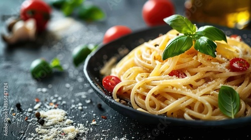 Creamy Italian Pasta Dish with Fresh Basil Sauce