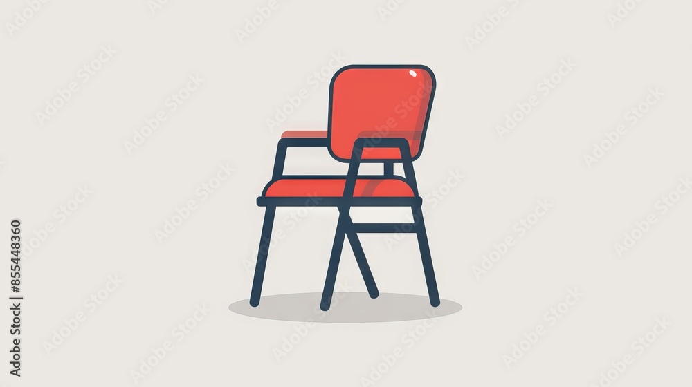 logo design cartoon vector chairc icon
