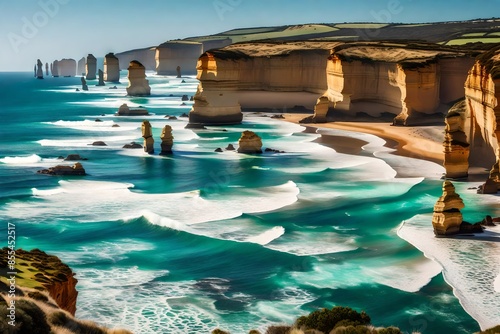 beach and rocks photo