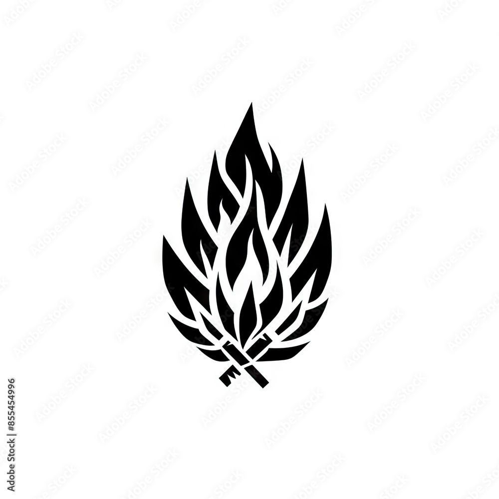 silhouette of a fire line isolated background silhouette of a fire line isolated background