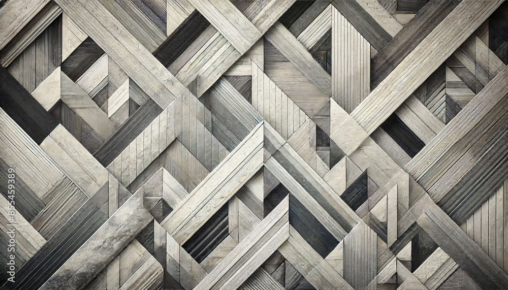 Geometric Patterned Textured Background in Shades of Gray Geometric Patterned Textured Background in Shades of Gray