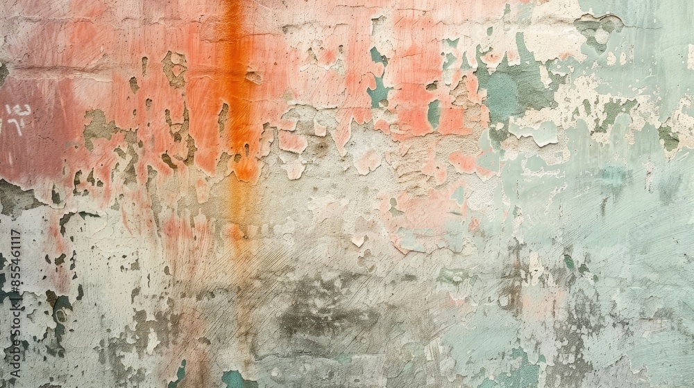 Obraz premium Abstract background or texture with worn paint on vintage wall