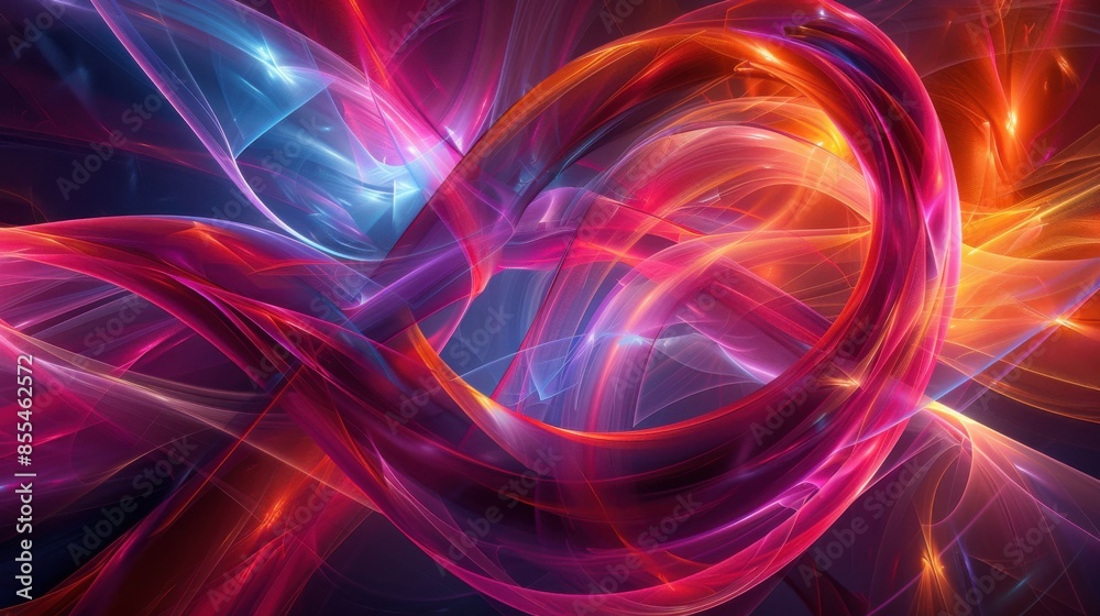 A colorful, swirling pattern of red, blue, and purple lines A colorful, swirling pattern of red, blue, and purple lines