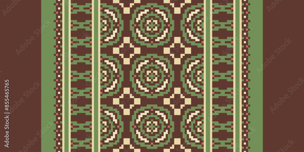 African Mexican pattern vector seamless. Abstract African art style seamless pattern. Hand drawn · Mexican flower traditional pattern background. Ethnic embroidery decoration ornament.