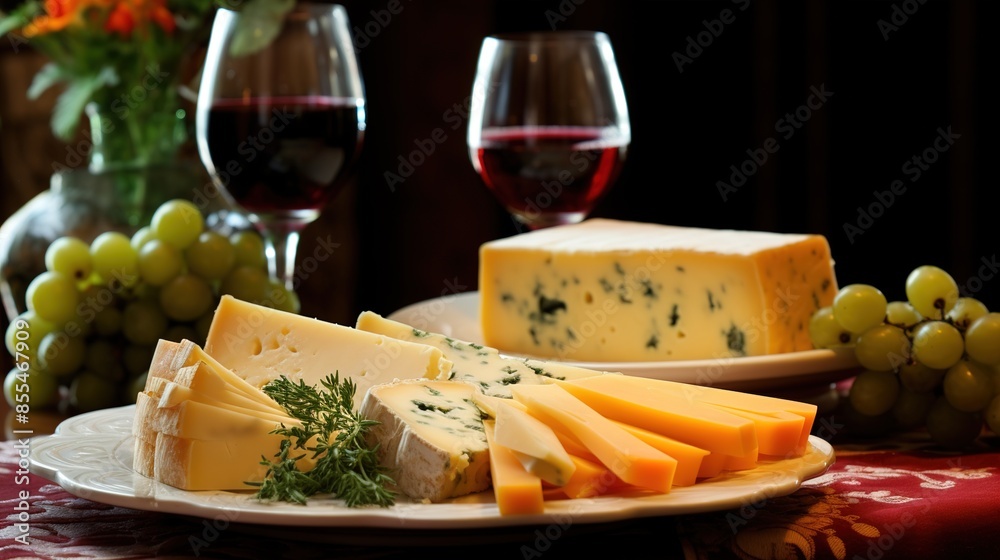 cheese and wine