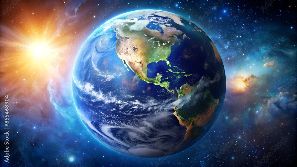 Planet Earth in outer space
Planet Earth in outer space