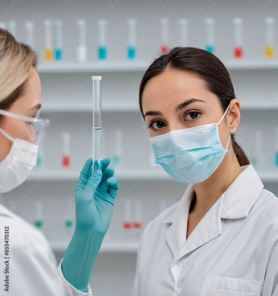 doctor mask research pharmacist scientist medicine vaccines, background for text. doctor mask research pharmacist scientist medicine vaccines, background for text.