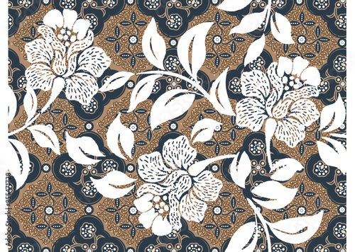 Batik Indonesian: is a technique of wax-resist dyeing applied to whole cloth, or cloth made using this technique originated from Indonesia.